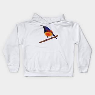 Green-tailed sunbird Kids Hoodie